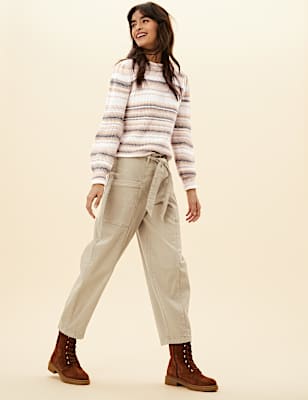 Cotton Rich Utility Balloon Trousers