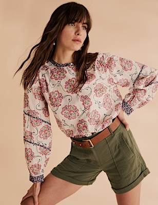 Pure Cotton Utility Shorts