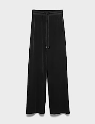 High Waisted Wide Leg Joggers