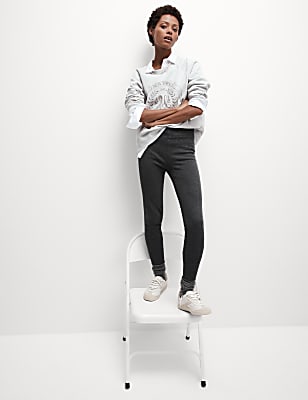 Cotton Blend Thermal Leggings