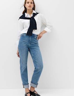 Harper High Waisted Cigarette Cropped Jeans