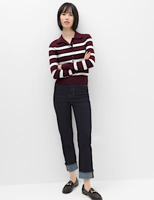 Harper High Waisted Cigarette Cropped Jeans