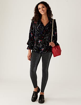 Sparkly High Waisted Leggings