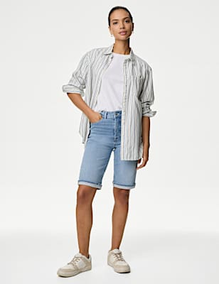 Magic Shaping Denim High Waisted Shorts