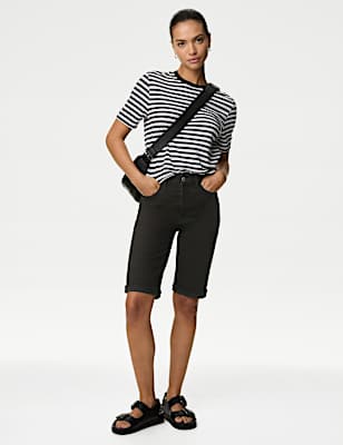 Magic Shaping Denim High Waisted Shorts