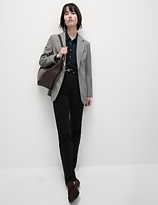 Magic Shaping High Waisted Straight Leg Jeans