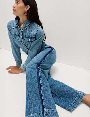 Premium High Rise Denim Trousers