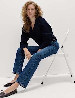 Premium High Rise Authentic Slim Jeans