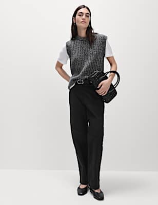 Cotton Rich Straight Leg Ankle Grazer Chinos