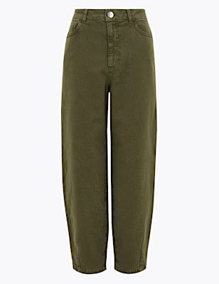 High Waisted Balloon Jeans