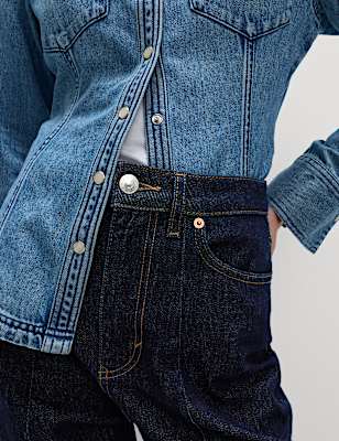 Premium Dart Detail Barrel Jeans