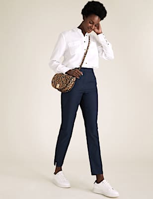 Cotton Straight Leg Chinos