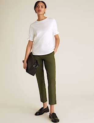 Cotton Straight Leg Chinos