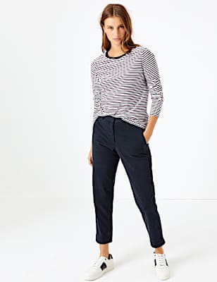Cotton Rich Tapered Leg Chinos
