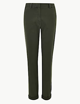 Cotton Rich Tapered Leg Chinos