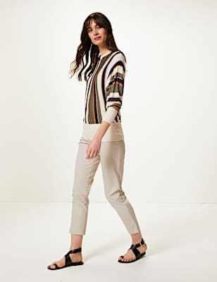 Cotton Rich Tapered Leg Ankle Grazer Chinos