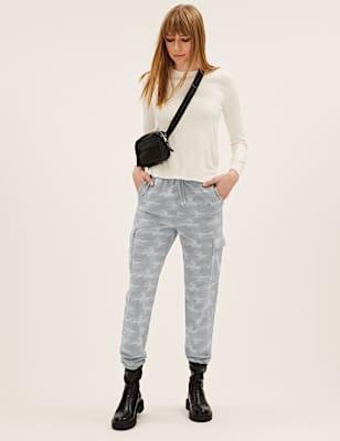 Jersey Utility Tapered Joggers