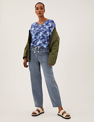 Cotton Rich Balloon Ankle Grazer Chinos