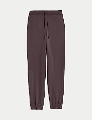 Cotton Rich Drawstring Cuffed Joggers