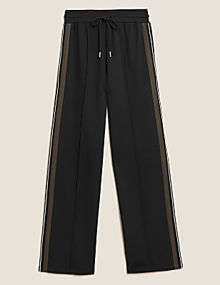 Side Stripe Wide Leg Trousers