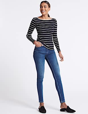 Sculpt & Lift Mid Rise Skinny Leg Jeans