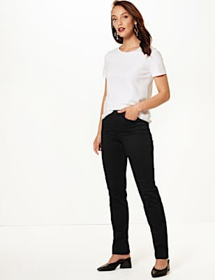 Sculpt & Lift Mid Rise Straight Leg Jeans