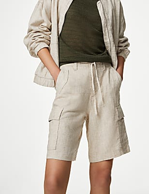 Linen Rich Cargo Utility Shorts