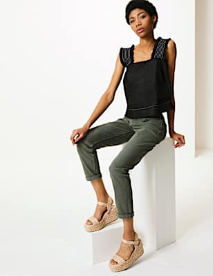Relaxed Mid Rise Slim Jeans