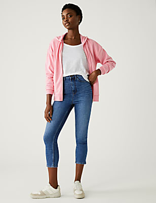 Supersoft High Waisted Skinny Cropped Jeans