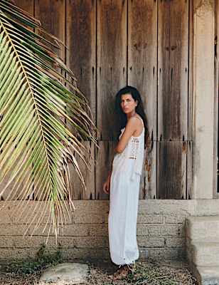 Pure Linen Wide Leg Trousers