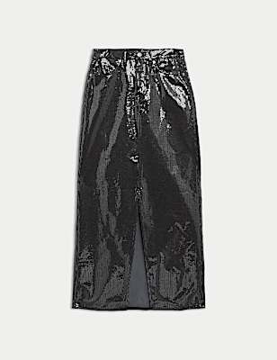 SEQUIN MAXI SKIRT
