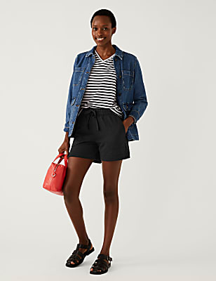 Cotton Rich Jersey Jogger Shorts