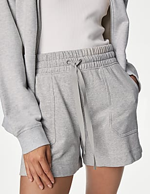 Cotton Rich Jersey High Waisted Shorts