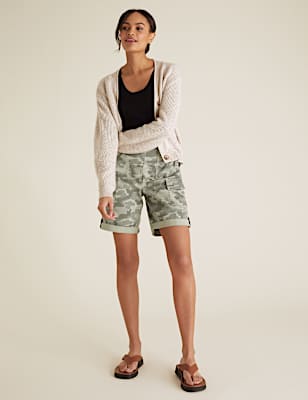 Tencel™ Cargo Camo Utility Shorts