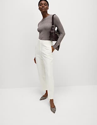 Tapered Ankle Grazer Trousers