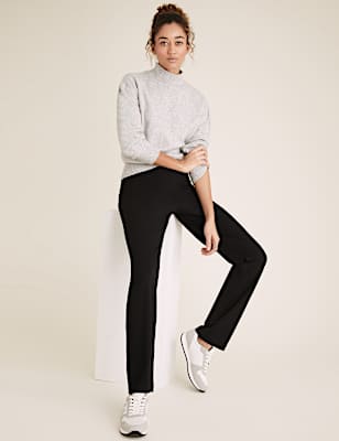 Jersey Straight Leg Trousers