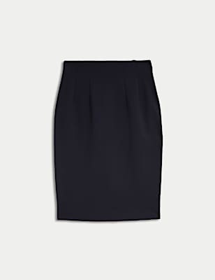 Jersey Knee Length Pencil Skirt