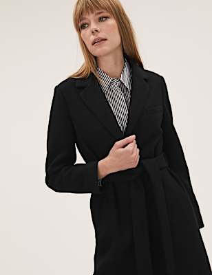 Belted Longline Tailored Coat