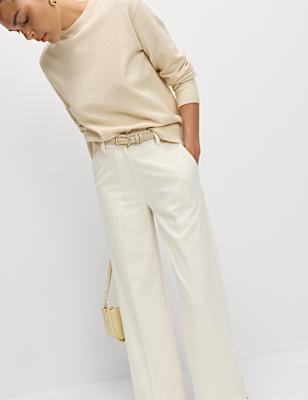 Woven Wide Leg Trousers