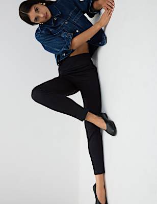 Jersey Slim Fit Ankle Grazer Trousers