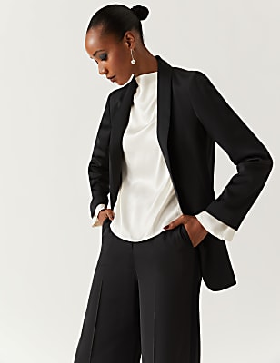 Satin Relaxed Blazer