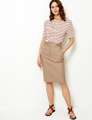 Knee length Pencil Skirt