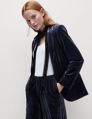 Relaxed Fit Single Breasted Blazer