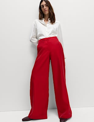 Organza Wide Leg Trousers