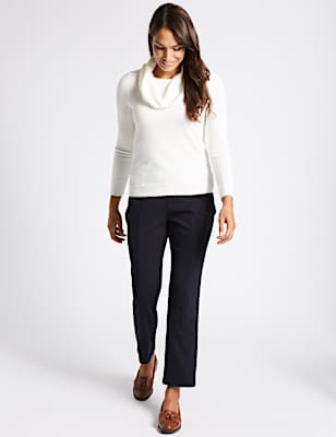 Ponte Straight Leg Trousers