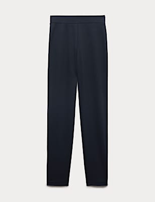 Jersey Slim Leg Ankle Grazer Trousers