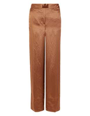 Satin Wide Leg Pyjama Trousers