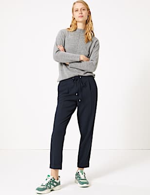 Drawstring Tapered Ankle Grazer Trouser