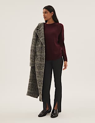 Split Front Skinny Trousers