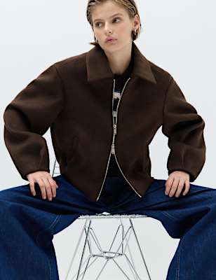 Short Bomber Jacket